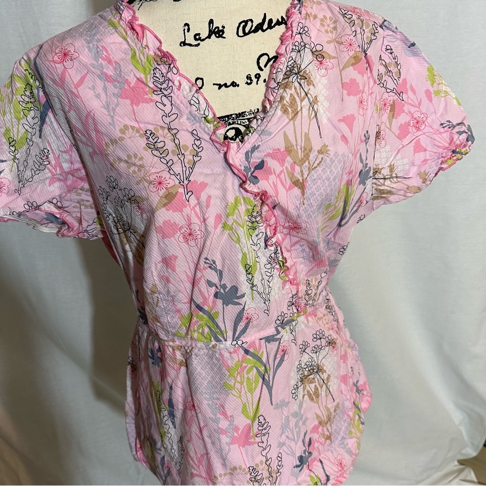 Cherokee Scrub Top-EUC